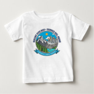 CAMISETA DE BEBÉ MONTE FITZ ROY Y TORRES DEL PAINE