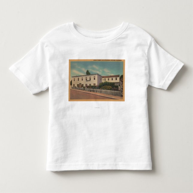 Camiseta De Bebé Monterey, CA - casero de Robert Louis Stevenson (Anverso)