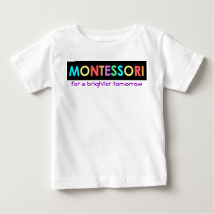 Camiseta De Bebé Montessori para un bebé/un niño más brillantes 