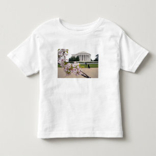 Camiseta De Bebé Monumento a Thomas Jefferson con flor de cerezo