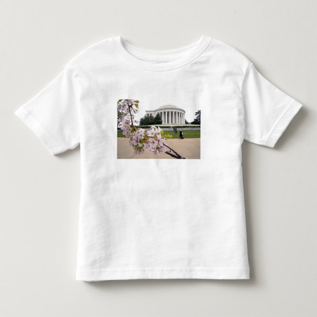 Camiseta De Bebé Monumento a Thomas Jefferson con flor de cerezo (Anverso)