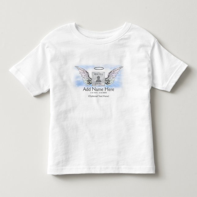 Camiseta De Bebé Monumento | Ángel Wings (Anverso)