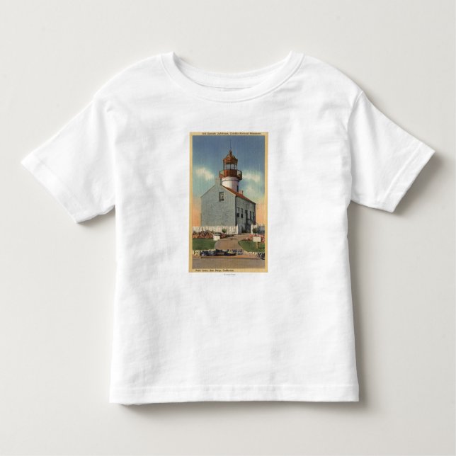 Camiseta De Bebé Monumento nacional de Cabrillo, faro del Point (Anverso)