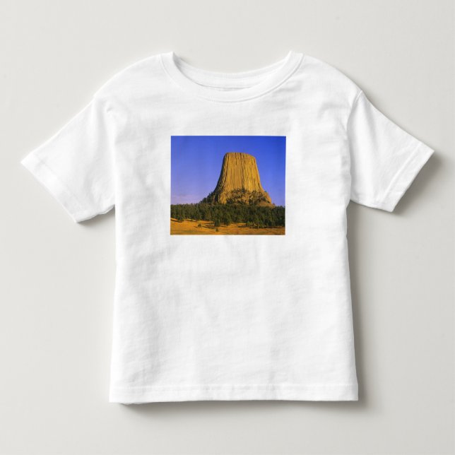 Camiseta De Bebé Monumento Nacional Devils Tower en Wyoming (Anverso)