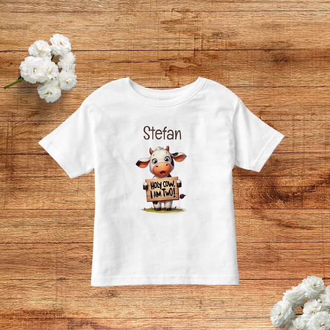 Camiseta De Bebé Moo-Moo I'm Two! (Subido por el creador)