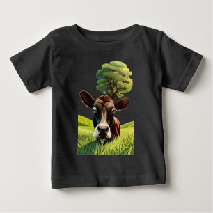 Camiseta De Bebé Moo-ning para un masaje