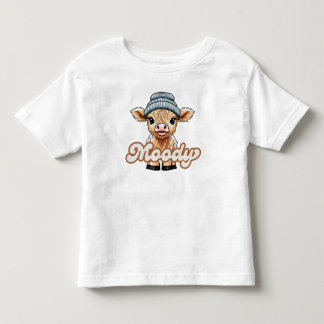 Camiseta De Bebé Moody Highland Cow Toddler T-Shirt