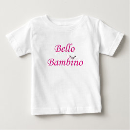 Camiseta De Bebé Mooja rosa bello bambino