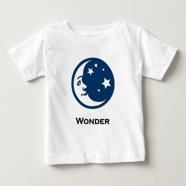 Camiseta De Bebé Moon Stars Wonder (Anverso)