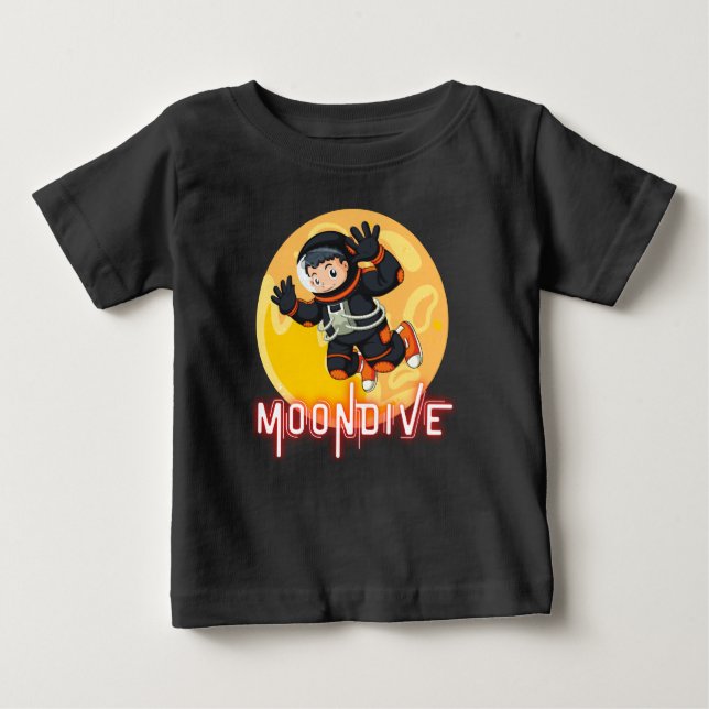 CAMISETA DE BEBÉ MOONDIVE- ASTRONAUTA ESPACIAL (Anverso)