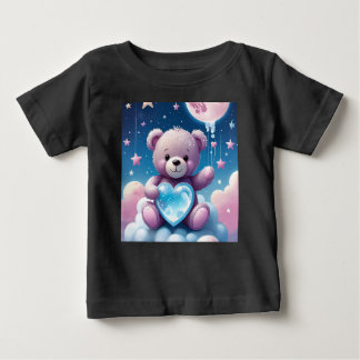 Camiseta De Bebé Moonlight Teddy - Noches de ensueño