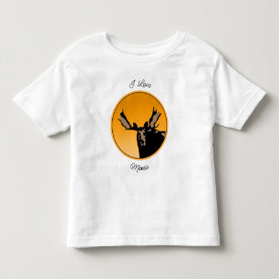 Camiseta De Bebé Moose al atardecer - Original Wildlife Art