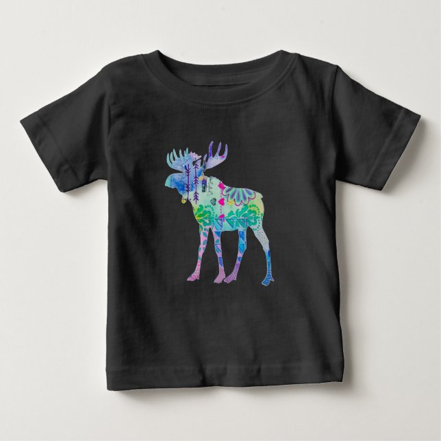 Camiseta De Bebé Moose canadiense (Anverso)