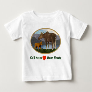 Camiseta De Bebé Moose in the Meadow
