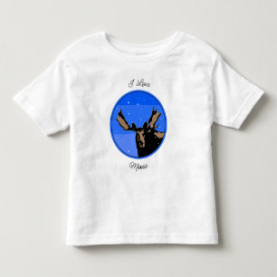Camiseta De Bebé Moose in Winter - Original Wildlife Art