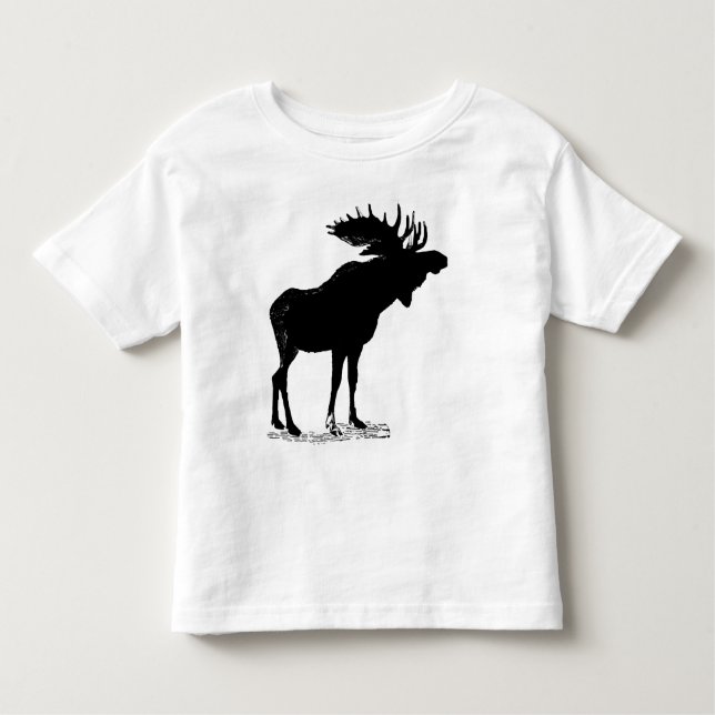 Camiseta De Bebé Moose Silhouette (Anverso)