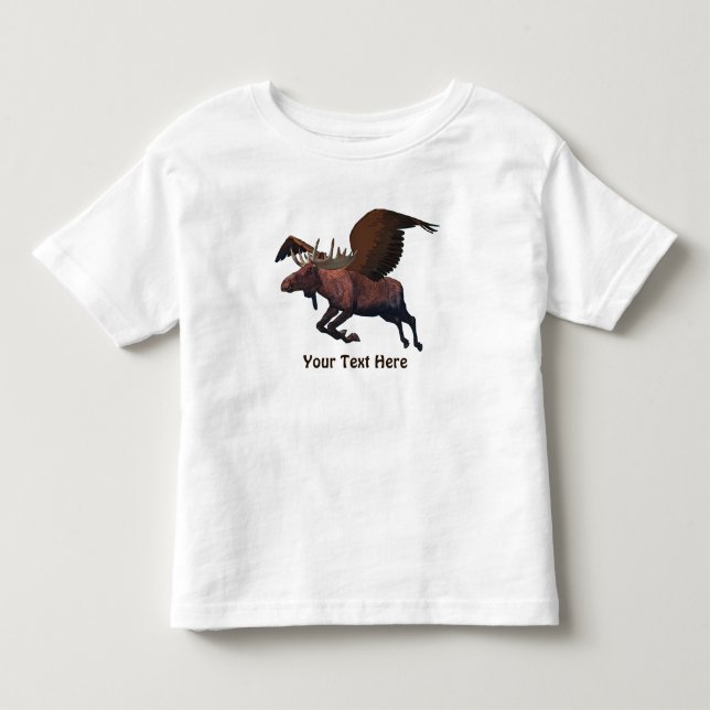 Camiseta De Bebé Moose volador (Anverso)