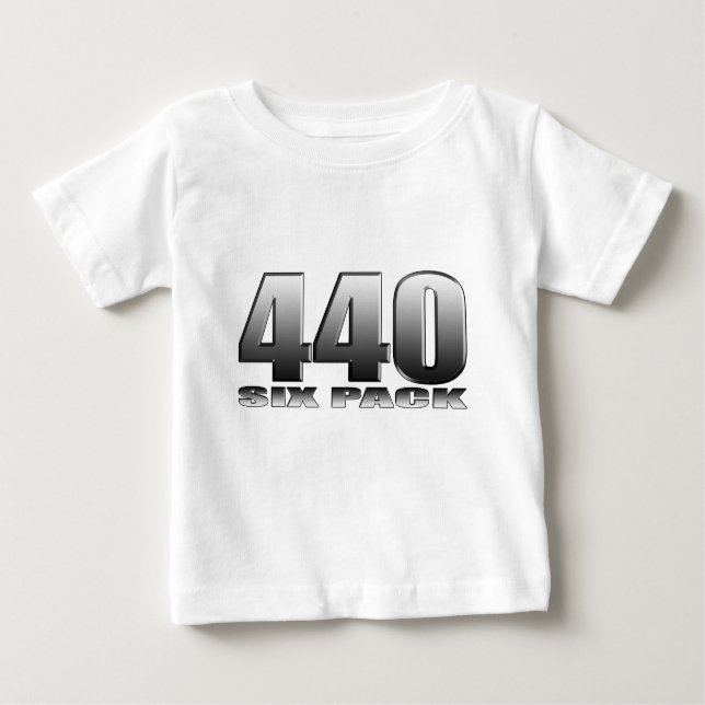 Camiseta De Bebé Mopar Dodge 440 seis paquetes (Anverso)
