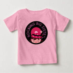 Camiseta De Bebé Morena Rocking Big Sister