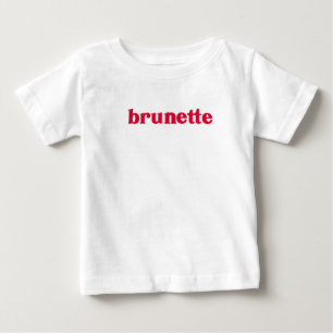 Camiseta De Bebé morena roja
