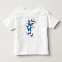 Morfo de las mariposas voladoras azules