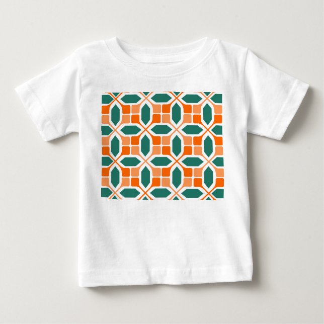 Camiseta De Bebé Mosaico Art Deco (Anverso)