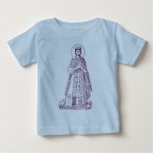 Camiseta De Bebé mosaico griego de Santa Inés de Roma