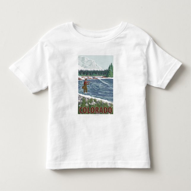 Camiseta De Bebé Mosca FishermanColorado (Anverso)
