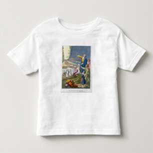 Camiseta De Bebé Moses que divide el Mar Rojo, de una biblia