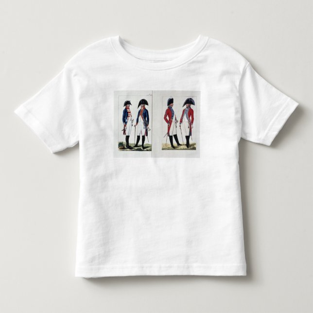 Camiseta De Bebé Mosqueteros y oficiales, 1800 (Anverso)