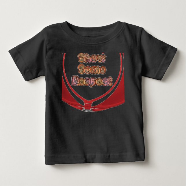 Camiseta De Bebé Mostrar algunas imágenes de respeto (Anverso)