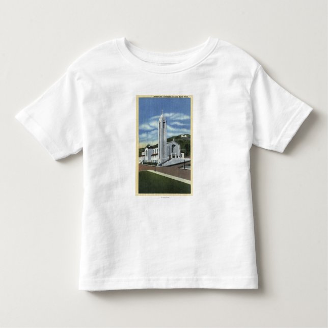 Camiseta De Bebé Mota, Montana - iglesia de la Inmaculada (Anverso)