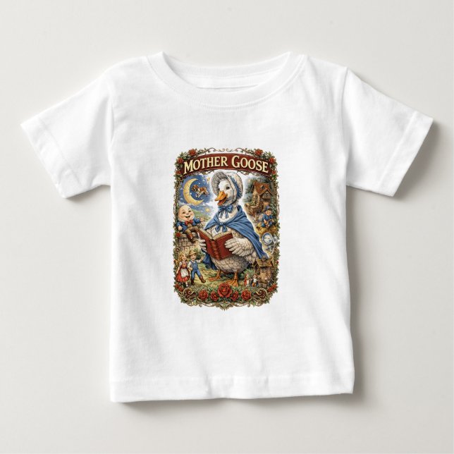 Camiseta De Bebé Mother Goose (Anverso)