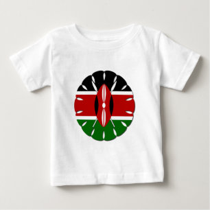 Camiseta De Bebé Motif keniano redondo: Símbolo nacional