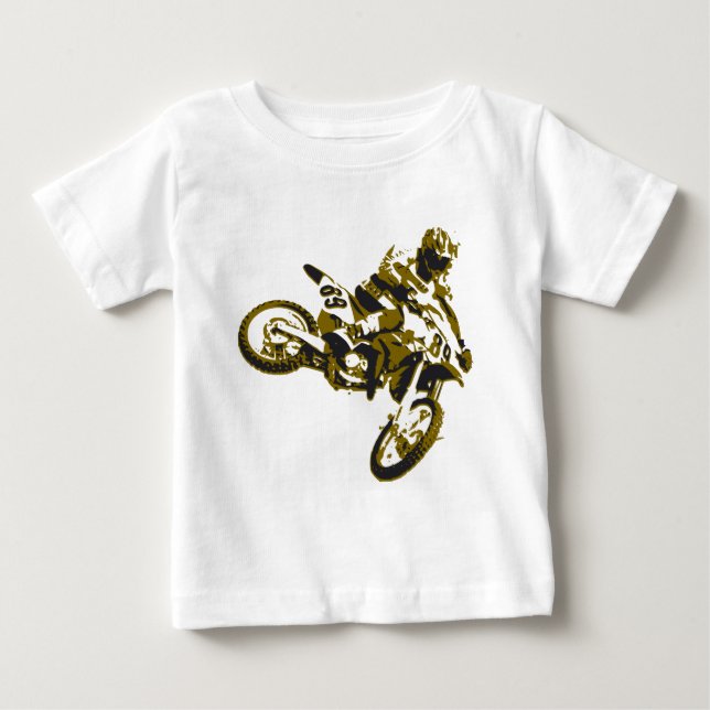 Camiseta De Bebé moto cross (Anverso)