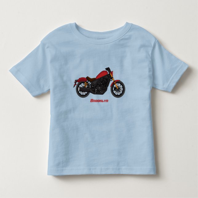 Camiseta De Bebé motocicleta estilo crucero Guay (Anverso)