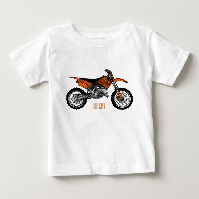 Camiseta De Bebé Motocicleta sucia fuera de carretera / motocross p (Anverso)