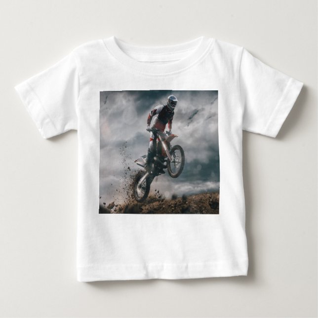 Camiseta De Bebé Motocross Rider (Anverso)