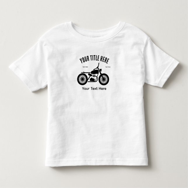 Camiseta De Bebé Motorcycle Ride Speed and Freedom Design (Anverso)
