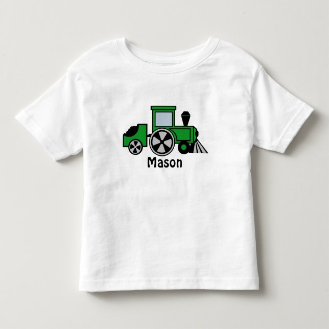 Camiseta De Bebé Motores de tren felices/ecológicos (Anverso)