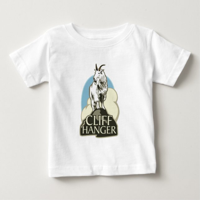 Camiseta De Bebé Mountain Goat Cliffhanger (Anverso)