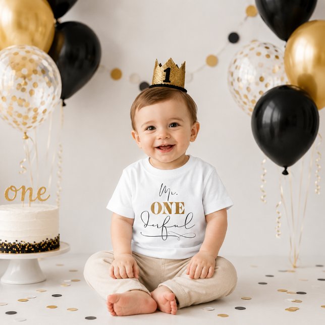 Camiseta de bebé Mr. Onederful (Mr. Onederful Baby T-Shirt)