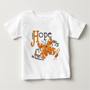 Camiseta De Bebé Ms de la mariposa del vitral