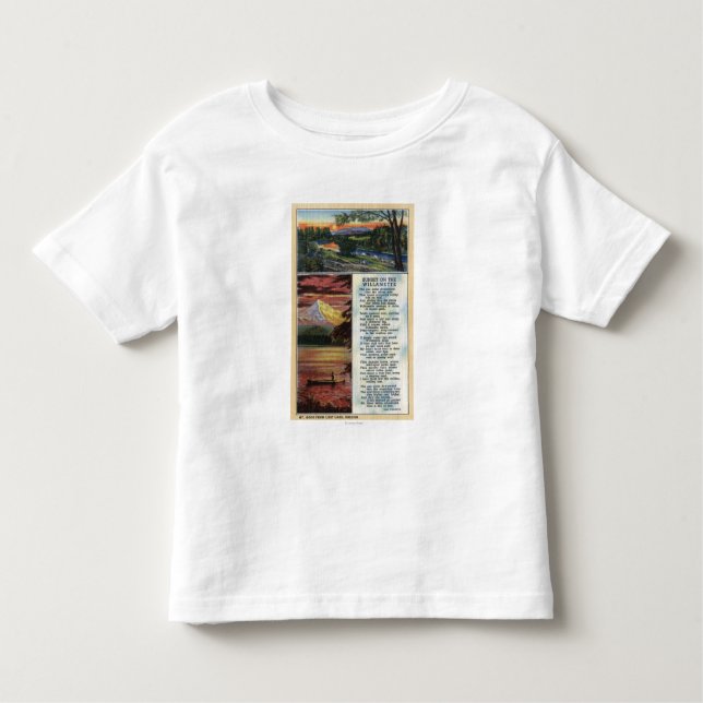Camiseta De Bebé Mt. Capilla de la opinión perdida del lago (Anverso)