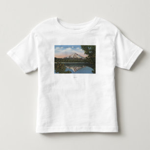 Camiseta De Bebé Mt. Capilla, Oregon - vista de la montaña de