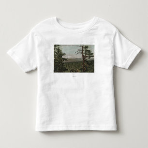 Camiseta De Bebé Mt. Capilla, Oregon - vista de la montaña de