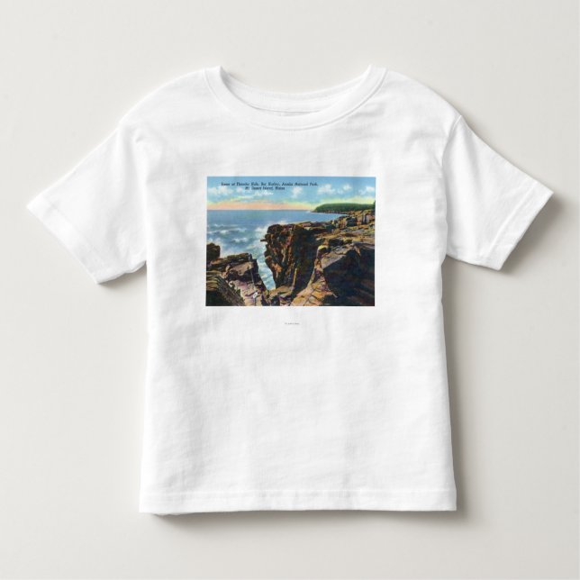 Camiseta De Bebé Mt. Opinión de la isla desierta del agujero del (Anverso)