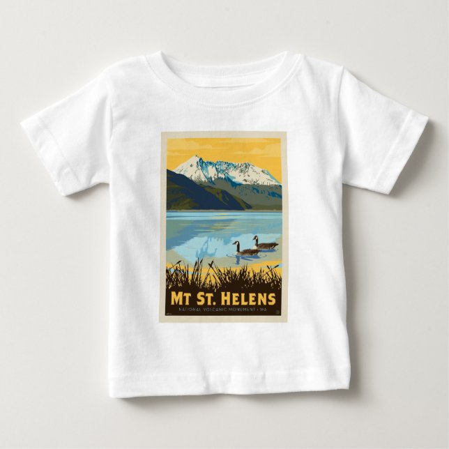 Camiseta De Bebé Mt Santa Helens | Washington (Anverso)