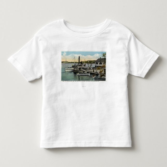 Camiseta De Bebé Mt. Washington, vapores del gobierno Endicott (Anverso)