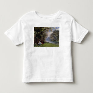 Camiseta De Bebé Muchachas a orillas de un río